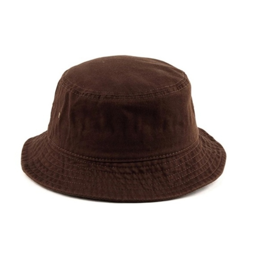 Unisex Brown Bucket Fishing Hat